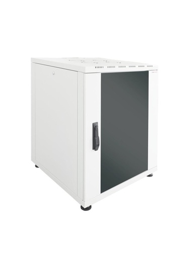 Canovate 22u 600x600mm 19'' Dikili Tip Network Rack Kabinet Gri Flatpack 2 Yıl Üretici Garantili