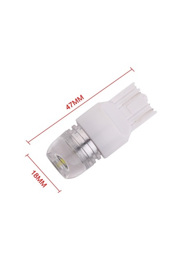 Sones 10 Adet T20 3157 Dc12v / 0.24w / 0.02a / 60lm Araba Led Fren Lambası, Kabuk Rastgele Renk Teslimatı Kırmızı Işık