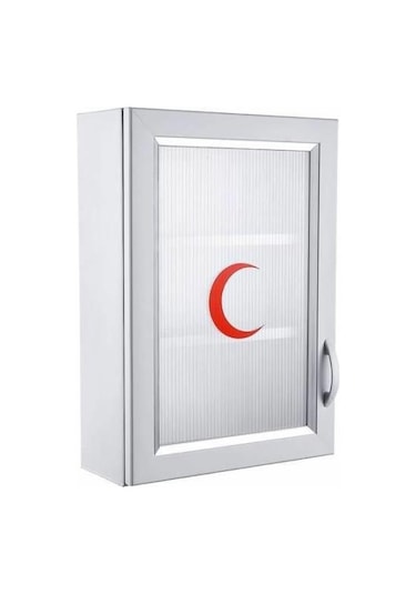 Ecza Dolabı İçi Dolu İlk Yardım İçerikli Pvc 50 x 35 x 16 CM 159 Beyaz