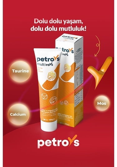 Petroys Multiroys Kedi ve Köpekler İçin Multivitamin Malt Macun 100 G