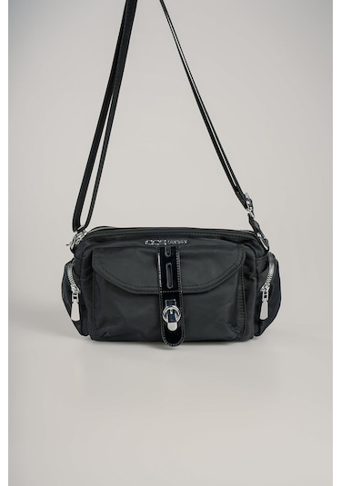 Ççs Kadın 17888 Omuz Çantası Siyah-bej Siyah - Bej