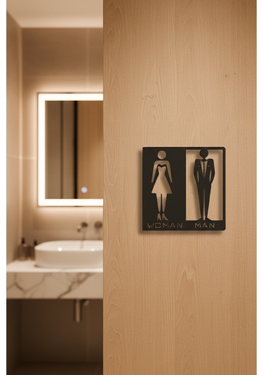 Wc Tabelası, Tuvalet Levhası, Kadın Erkek Tabela, Yönlendirme Levhaları 35