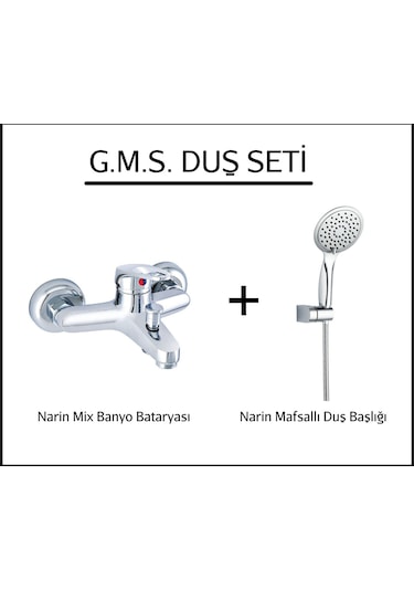 Gms Nrn103 Narin Mix Banyo Bataryası + Narin St014 Duş Seti