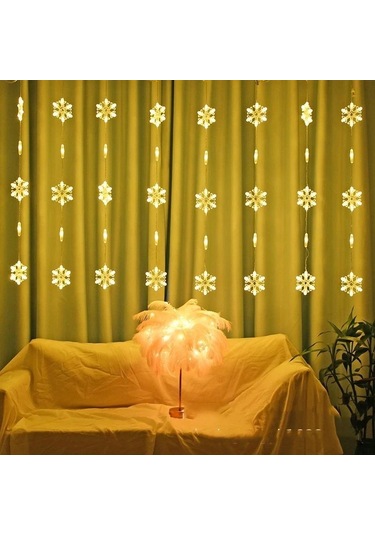 3 Metre Kartanesi Saçaklı Led Işığı Sıralı Perde Led Aydınlatması Günışığı Animasyonlu