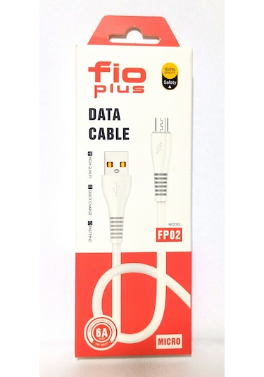 Fio Plus Fp02 Micro Usb Şarj Ve Data Kablosu 6a/1m 1