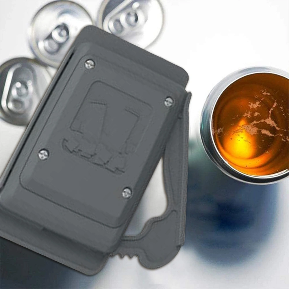 Youmex Tüm Kapakları Güvenli Ve Kolay Açan, Lezzeti Artıran Abs Metal Materyal Bar Aleti, Tüm Konserve İçecekler İçin Açıcı Koyu Gri