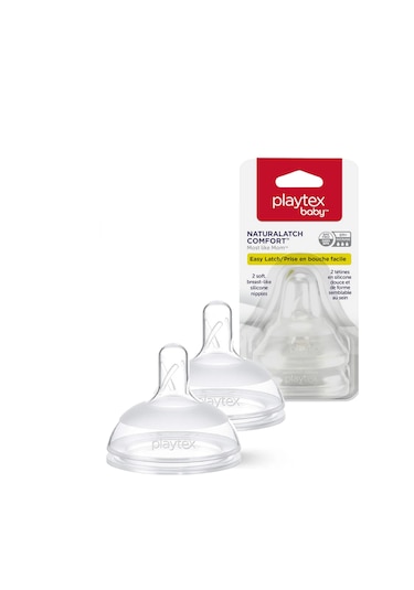 Playtex Naturalatch Yenidoğan Biberon Emziği, 6+ Ay, 2 Adet