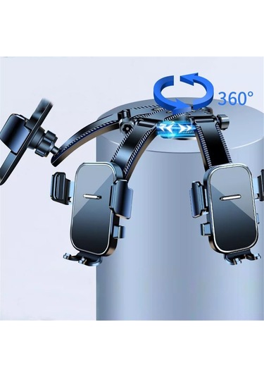 Springsun Araç Süngerli Tutucu, 3-7 İnç Telefon İçin Kütleçekimli Navigasyon Aparatı, Yumuşak Padlı, Dikey-yatay Açı Ayarlı, Dashboard/ön Cam Uyumlu