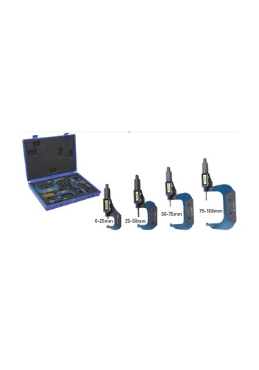Bts Bts03107 4 Lü Dijital Mikrometre Seti