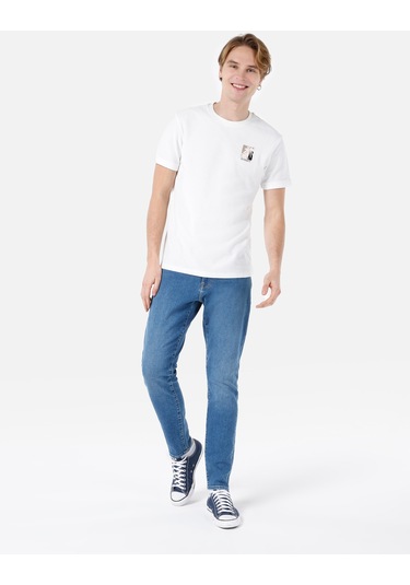 Colins 041 Danny Dar Kesim Düşük Bel Düz Paça Mavi Jean Erkek Pantolon Cl1068872 DENİM