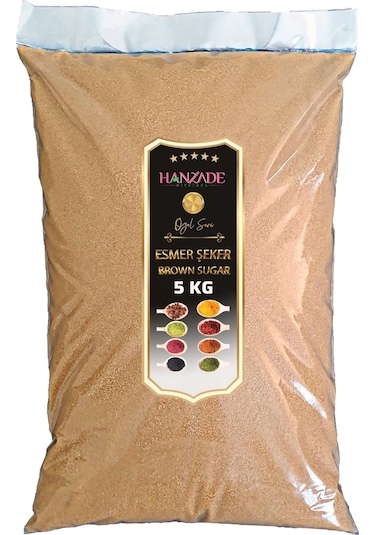 Hanzade Bitkisel Esmer Şeker Toz 5 KG
