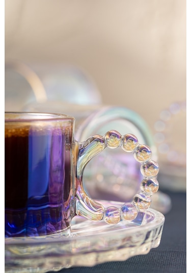 Emsan Muhabbet 100 Ml 6'lı Kahve Fincan Takımı renkli