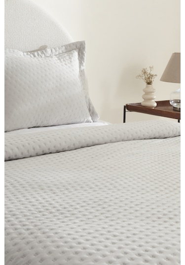 Karaca Home Breeze Soft Tek Kişilik Yatak Örtüsü Gri Gri
