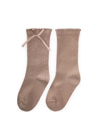 Cigit Çocuk Diz Altı Kız Çorap 2-9 Yaş Vizon Vizon