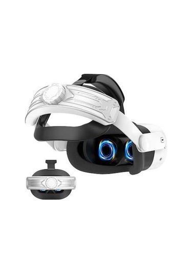 Tongxida Meta Quest 3s T2 Elite Kafa Bandı Gümüş, Abs + Sünger Yumuşak Yastık Ayarlanabilir, 17.8-29.6 İnç