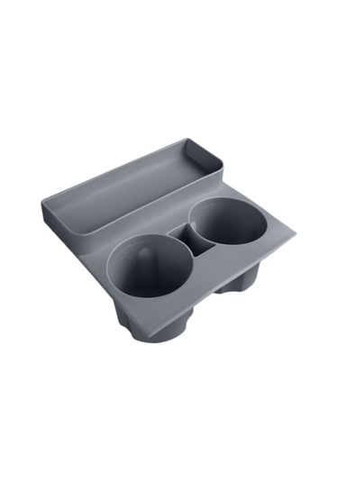 Tesla Model 3/y İçin Bardak Tutucu Ek Parçası Yedek Parçası, Silikon Araba Bardak Tutucu Yedek Aksesuarları Kaymaz Orta Konsol Düzenleyici, Gri