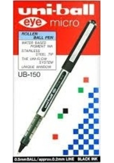 Uni-ball Uni Ball Ub 150 Eye Micro Roller Kalem 0.5 Mm Siyah Kalem 12'li Kutu Siyah
