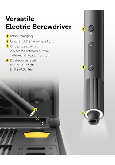 Hoto QWLSD012 Pro Hassas Tornavida Seti