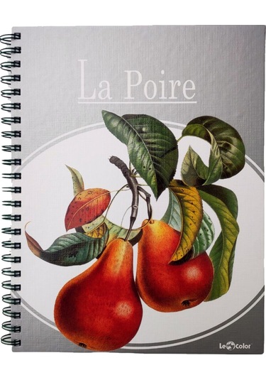 Le Color Meyveli 2+1 Kareli & Çizgili Spiralli Defter - 2 Adet
