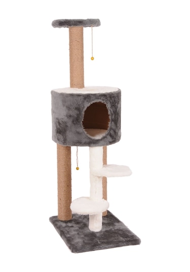 Cat Hause S07G Solo Platformlu Kedi Tırmalama Evi 40 x 55 x 128 CM