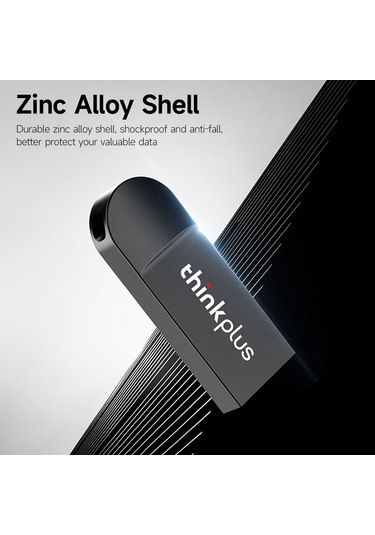 Vkemall Lenovo Thinkplus Mu222 Usb2.0 Usb Bellek 32gb Çinko Alaşımlı Kasa Sağlam Veri Saklama Taşınabilir Plug&play
