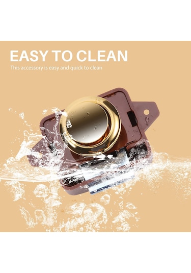 Nayomiglow Adet Anahtarsız Basmalı Düğmeli Kapı Tokmağı Kilidi Rv Karavan Kabin Tekne Motor Ev Dolabı, Kahverengi Altın