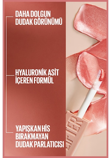 Maybelline New York Lifter Gloss Nemlendirici Dudak Parlatıcısı 003 Moon