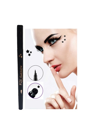Roesie Rose Çift Taraflı Yıldız Desenli Kalem Eyeliner Siyah