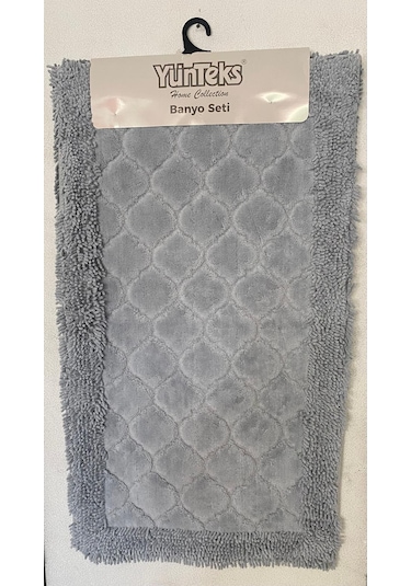 Pamuk Makarna Tufting 2'li Klozet Takımı , Banyo Seti ,d.kabuğu,g