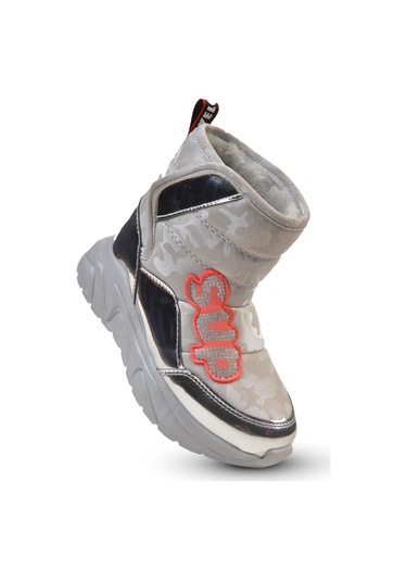 Kaptan Junior Kürklü Kız Çocuk Botu Fgmk 47600 Gümüş