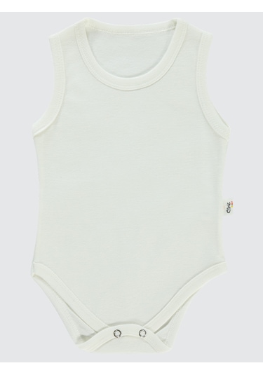 Civil Baby Çocuk Çıtçıtlı Badi 12-36 Ay Beyaz