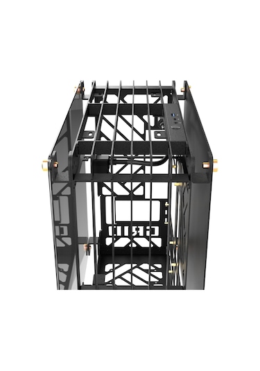 Hyper Rocket Grıd M-atx M-ıtx Gaming Open Frame Siyah Oyuncu Kasası