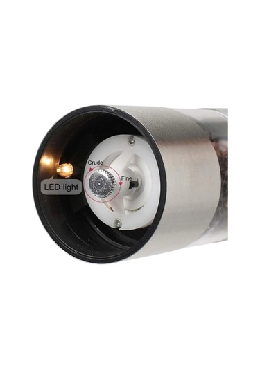 Paslanmaz Çelik Otomatik Baharat Öğütücü Pille Çalışan Tek Tuşlu Kullanım Çelik