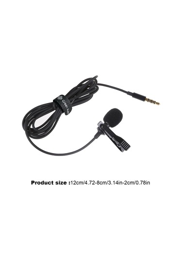 Klipsli Yaka Mikrofonu - Kompakt Yaka Mikrofonu, Taşınabilir