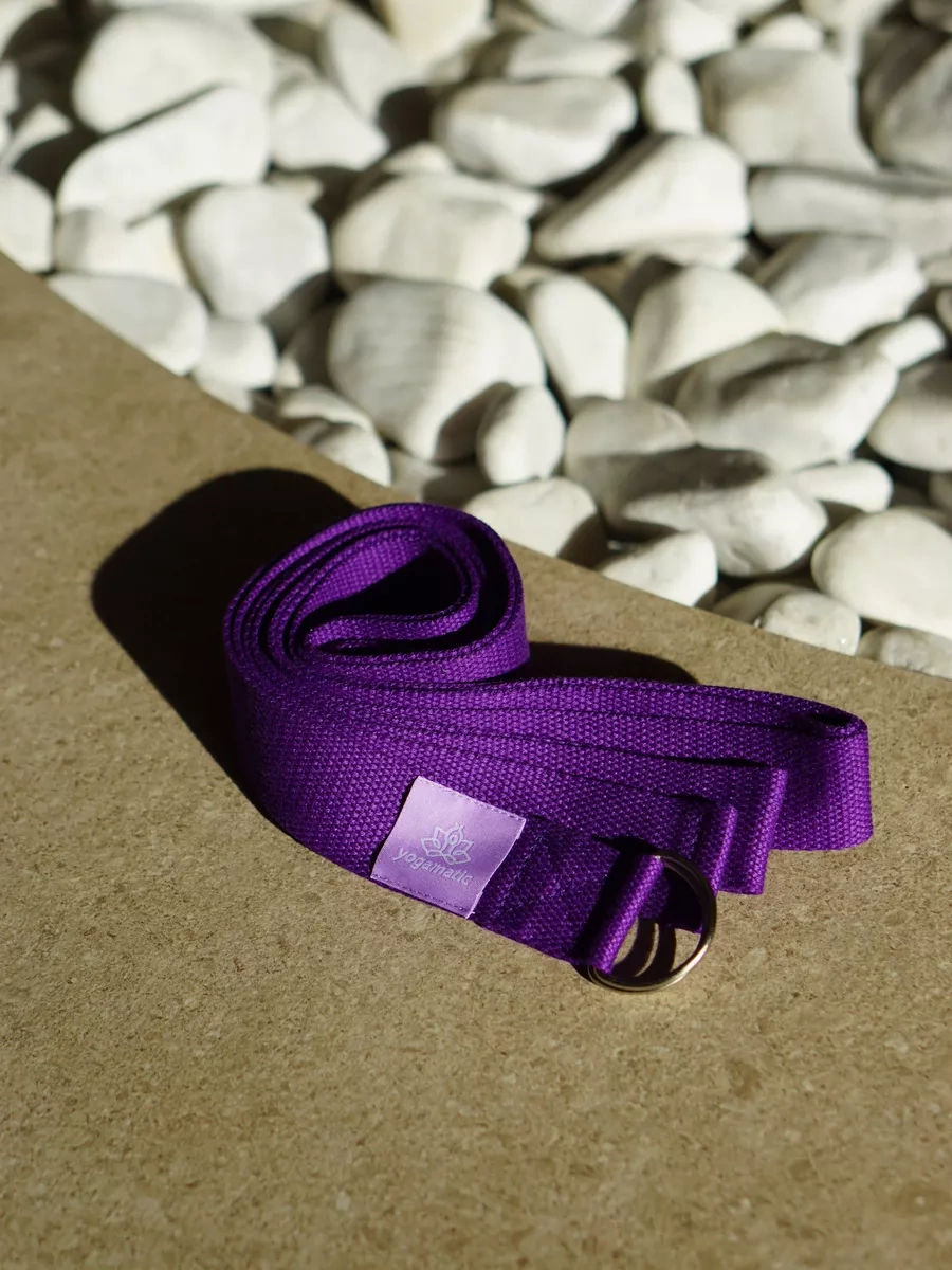 Yogamatic Yoga, Esneklik, Fitness İçin Pamuklu Antrenman Kayışı 169433196 Violet