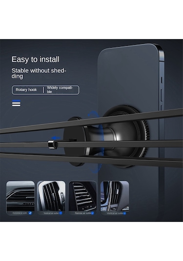 Araba Manyetik Tutucu Cep Telefonu Tutucu Evrensel Iphone/samsung İçin Siyah