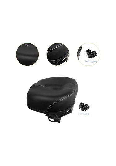 Suntek Elektrikli Bisiklet Sele Kalınlaştırılmış Siyah