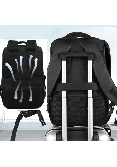 A413 Çok Amaçlı USB Şarj Portlu Laptop Sırt Çantası