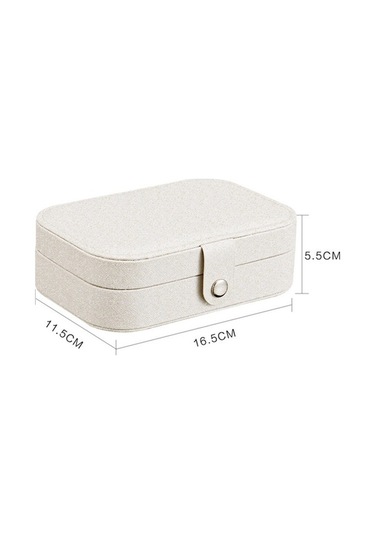Novahub Kızlar Takı Saklama Kutusu Pu Deri Çift Katmanlı Tasarım Pembe Pembe Pembe