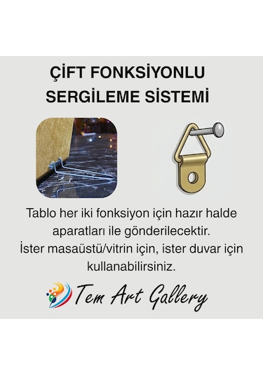 "hiç" Hat & Tezhip Serisi - Masaüstü/vitrin Ve Duvar Tablosu 19x19 Cm