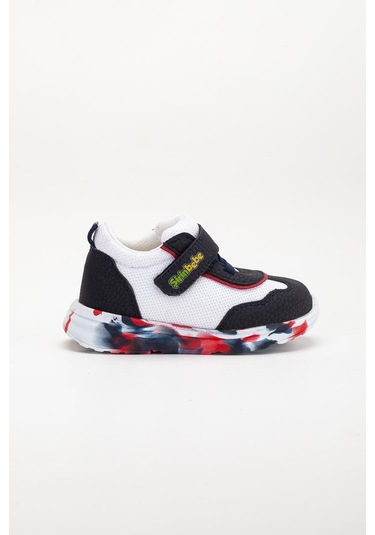 Şirinbebe Ortopedik Erkek Bebek İlk Adım Spor Ayakkabı Kırmızı Cırtlı Anorak Malzeme-3704 Kırmızı