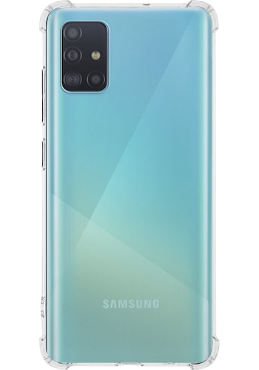 Samsung Galaxy Uyumlu A51 Köşe Korumalı Airbag Antishock Silikon Kapak