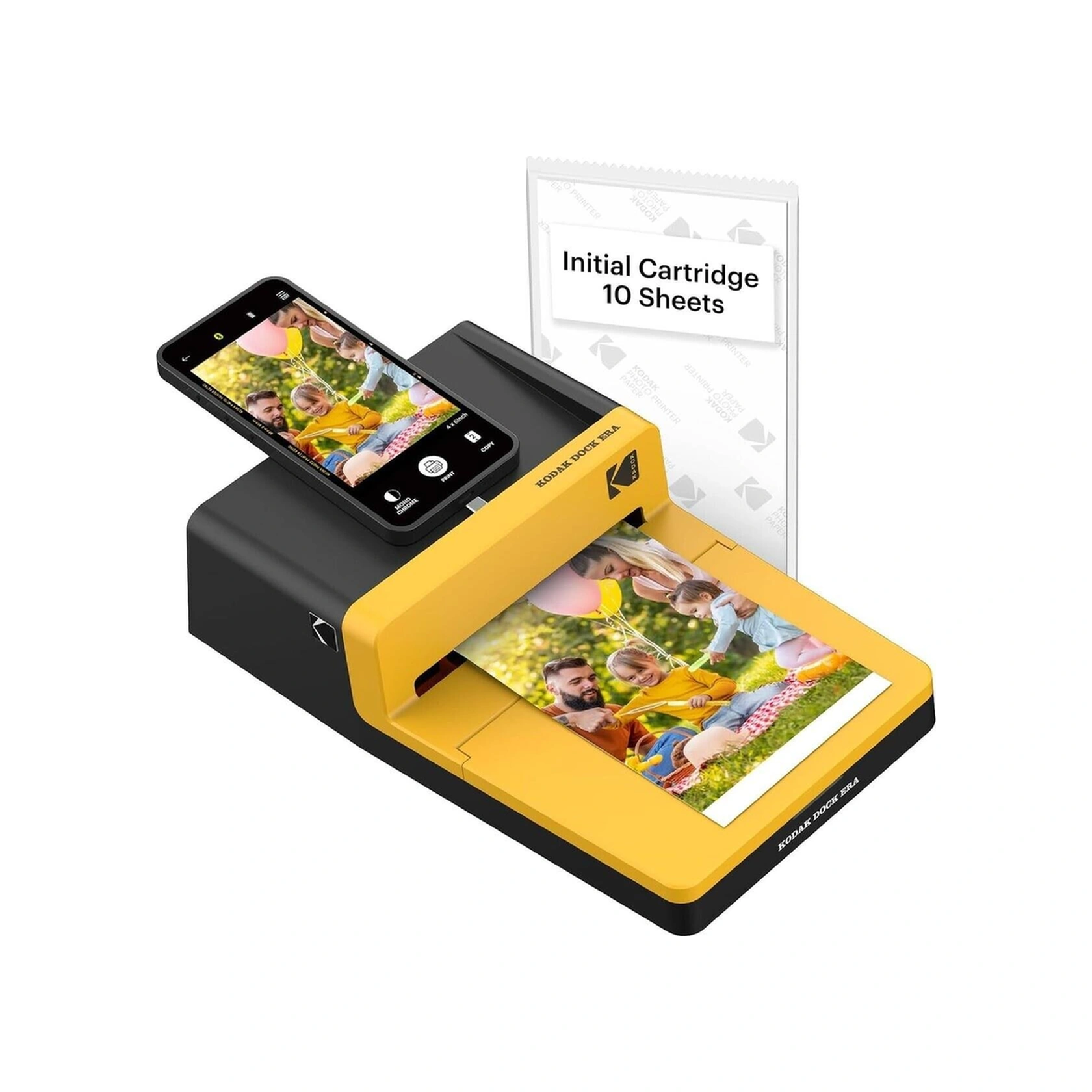 Dock Era 4pass Mobil Fotoğraf Yazıcı 10x15 Cm Bluetooth Bağlantılı, 10 Adet Fotoğraf, Retro Tasarım-113210