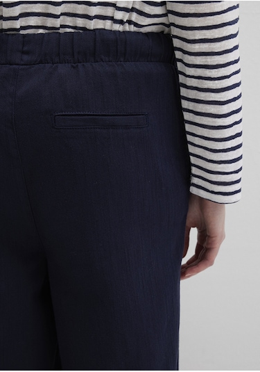Mavi - Beli Bağcıklı Lacivert Pantolon 1010945-89101 Lacivert
