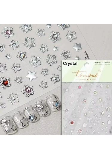 Yıldız Ay Aşk Kalp Kolye Kavisli Çizgi Ark Sıcak Damgalama Retro 5d Nail Art Etiketler Dekorasyon Yapışkanlı Manikür Çıkartmaları Dıy Tatlı Ve Sulu