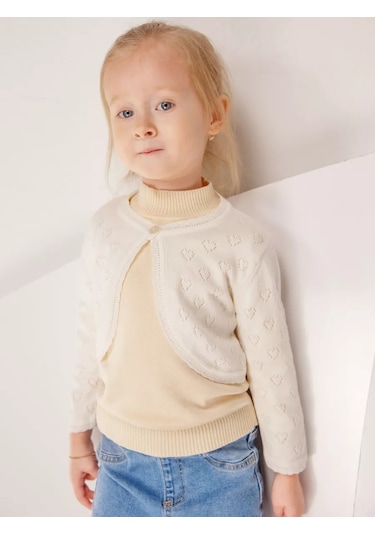 Minora Bolerolu Kısa Kardigan 133376526 Beyaz