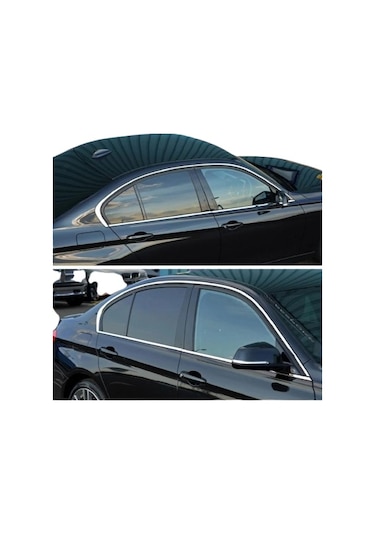 Bmw 3 Serisi F30 Cam Çıtası Komple Set Çerçevesi Kromu Nikelajı 2011-2019