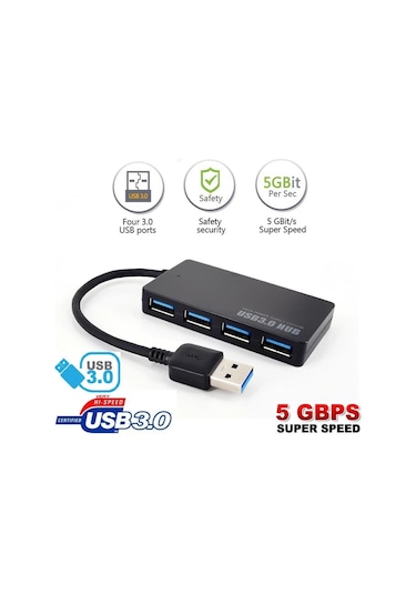 4 Port Usb 3.0 Çoklayıcı Slim Hub