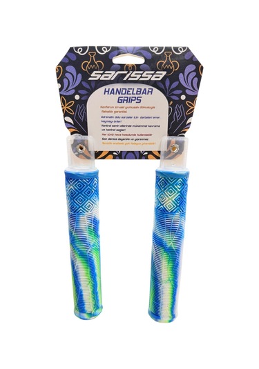 17 Cm Mtb Bmx Freeride Elcik Silikon Bisiklet Elcik Kaymaz Yapı Dirt Jump Bisiklet Elciği Mavi Yeşil Mor - Pembe