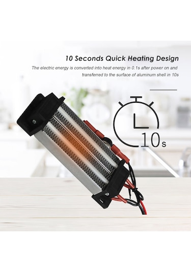 Neevoyu 220v 500w Isı Yalıtımlı Ptc Seramik Hava Isıtıcı, Otomatik Sıcaklık Kontrolü Ve Aşırı Sicaklık Koruması İle, Nemlendirici/ Hava Temizleyici İçin Uygun Gümüş